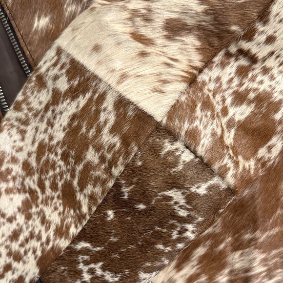 Nasty Gal Cow Hide leather Bomber Jacket - Picture 9 of 11